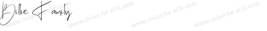 Billie Family字体转换